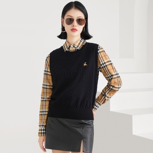 BUSHBURY背心马甲针织羊毛衫 假一赔十 高端品质专柜正品