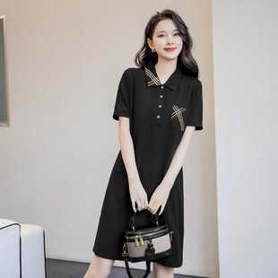 高品质大牌英伦春夏中长款Polo连衣裙BIABETTY欧美专柜正品