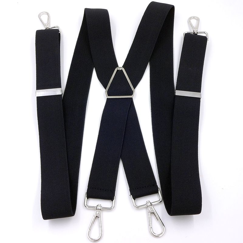 男士成人挂钩背带西裤吊带西装衬衫背带夹胖人松紧防滑加长吊裤带