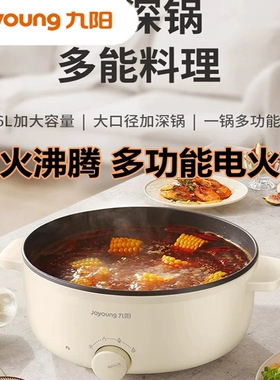 九阳电火锅HG60-G501家用电热锅电煮锅6升大容量一体锅