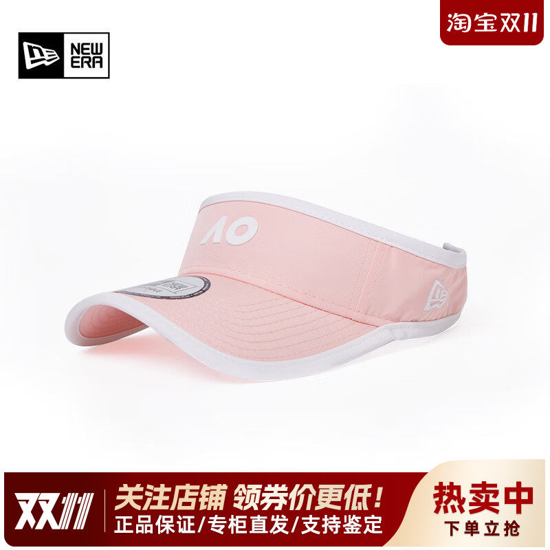 NewEra纽亦华男女款夏季防晒遮阳透气澳网网球运动空顶帽60346053
