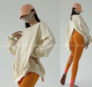 1847丹丹纸样服装1：1裁剪图纸打版DIY超大卫衣后开叉盖较长个性