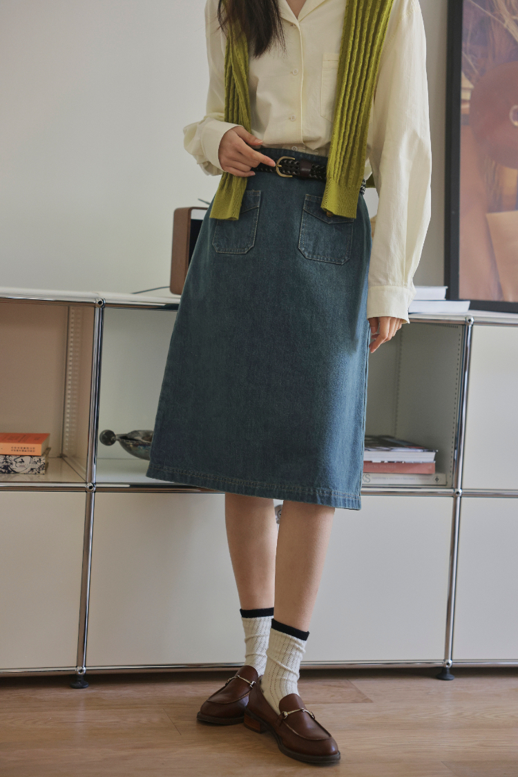 1939视频教程牛仔半身裙纸样