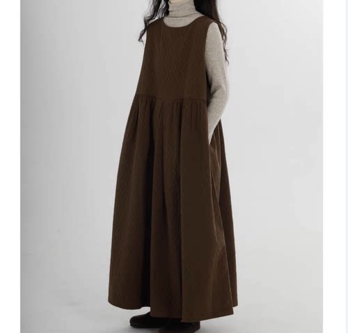 1964丹丹纸样背心裙秋冬长款打底