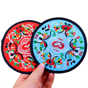 民族特色 刺绣 绣花 茶杯垫中国风小礼物送老外 出国礼品