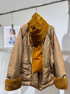 反季节捡漏欧洲站高端定制水貂鹅绒服
