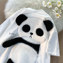 B330-Y566-P38  2022 夏季新款 休闲熊猫短袖T恤