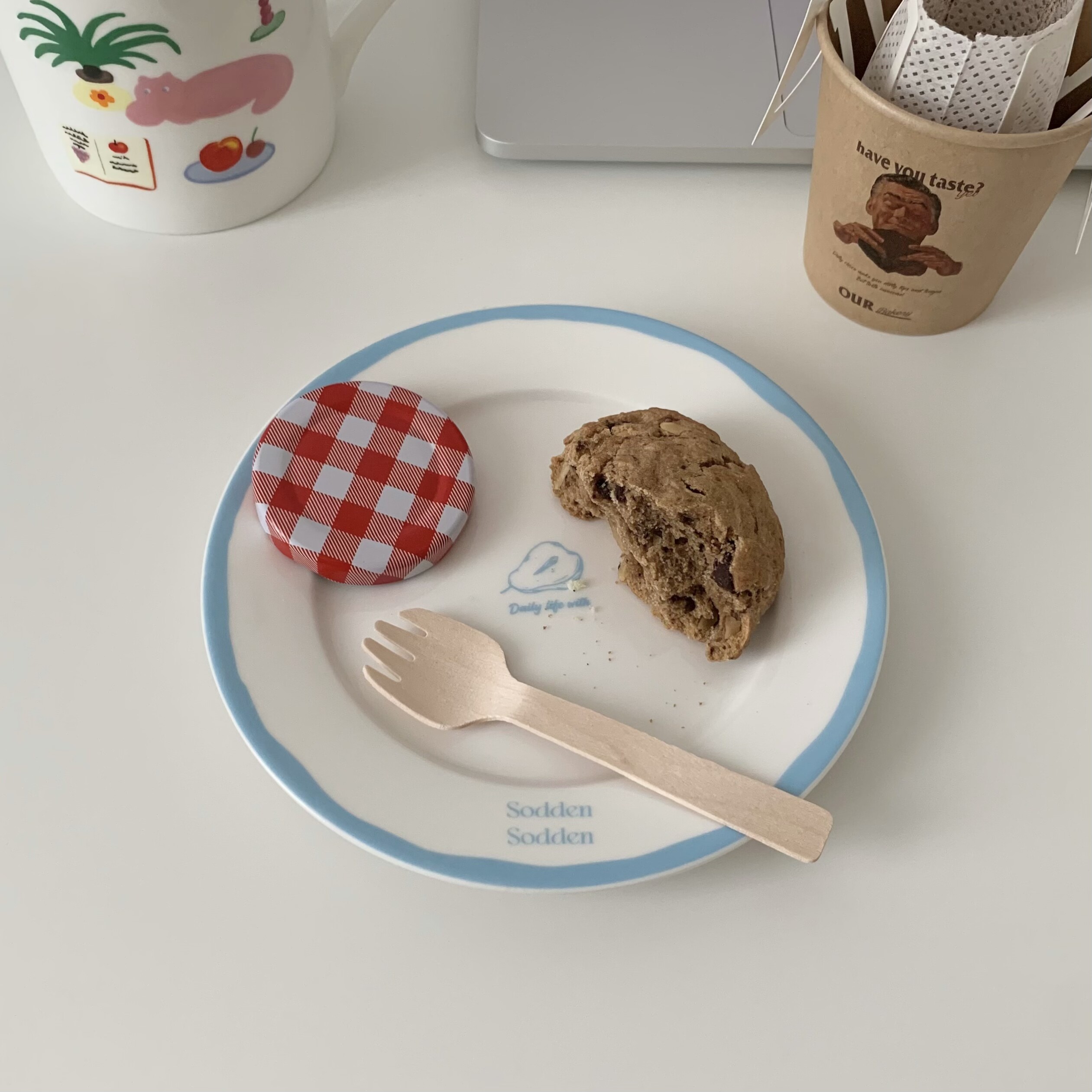 Sodden 原创PearPear 春日果梨甜品盘6寸餐盘早餐盘