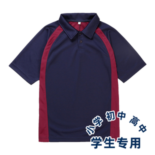 中小学生校服裤撞色运动装儿童男童速干裤T恤套装五分裤中裤夏款