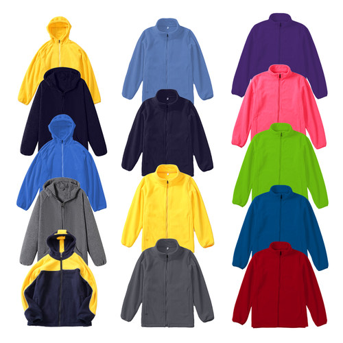 冲锋衣配摇粒绒内胆立领带帽子