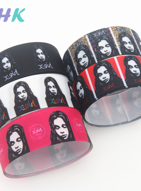 明星 印花织带 缎带 绸带 彩带 蝴蝶结DIY卡通印刷罗纹带S11677