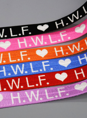 字母 花纹方格发饰带蝴蝶结DIY卡通印刷FOE弹力包边带21927