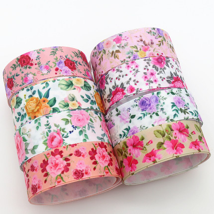 清新印花织带 缎带 绸带 彩带 蝴蝶结DIY卡通印刷罗纹带S13552