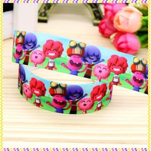 果酱 印花织带缎带绸带彩带蝴蝶结DIY卡通印刷罗纹带6452