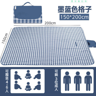 野外便携折叠防水野餐布 户外自驾游公园草地垫露营室外防潮垫加厚