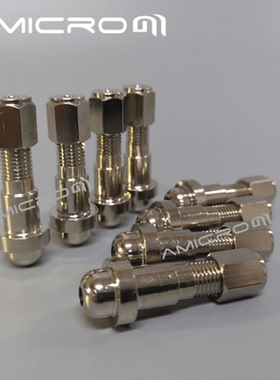 钢瓶气不锈钢减压阀转接头 GC气相色谱3mm聚四氟管路铜镀铬连接器