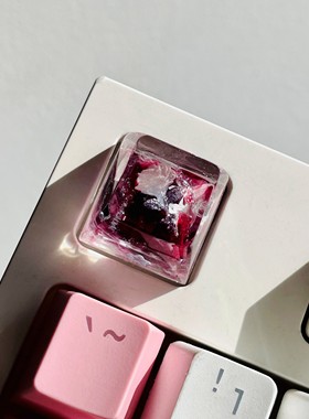 玫色花骨| 玫瑰键帽SA高度客制化键盘树脂个性键帽礼物卡通