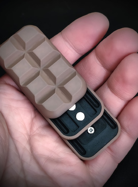 Taffu原创经典edc自锁不解体啪啪牌3d打印8段限位推牌解压玩具