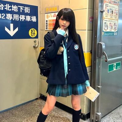 学院风jk制服针织开衫打底衬衫