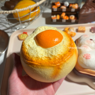 木吉慢回弹烤蛋奶仿真奶油面包捏捏乐超软嫩解压发泄玩具squishy