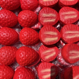 木吉仿真水果酥慢回弹玩具草莓酥香蕉苹果水果酥解压捏捏乐玩具