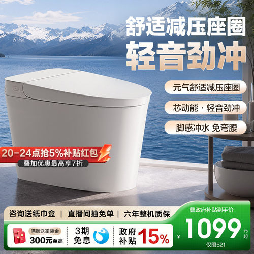 恒洁座圈加热感应冲水家用