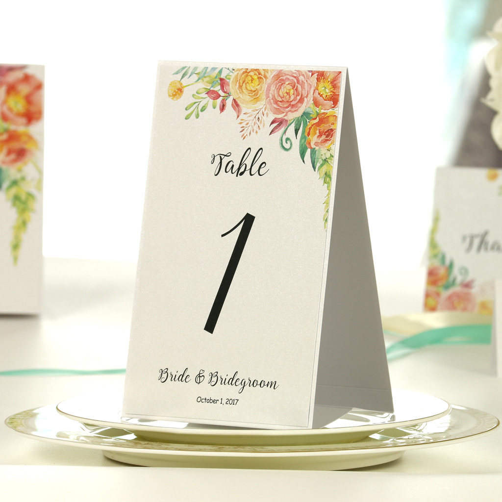 甄禧婚礼桌卡个性创意桌牌结婚宴席位卡欧式台卡婚庆座位卡定制