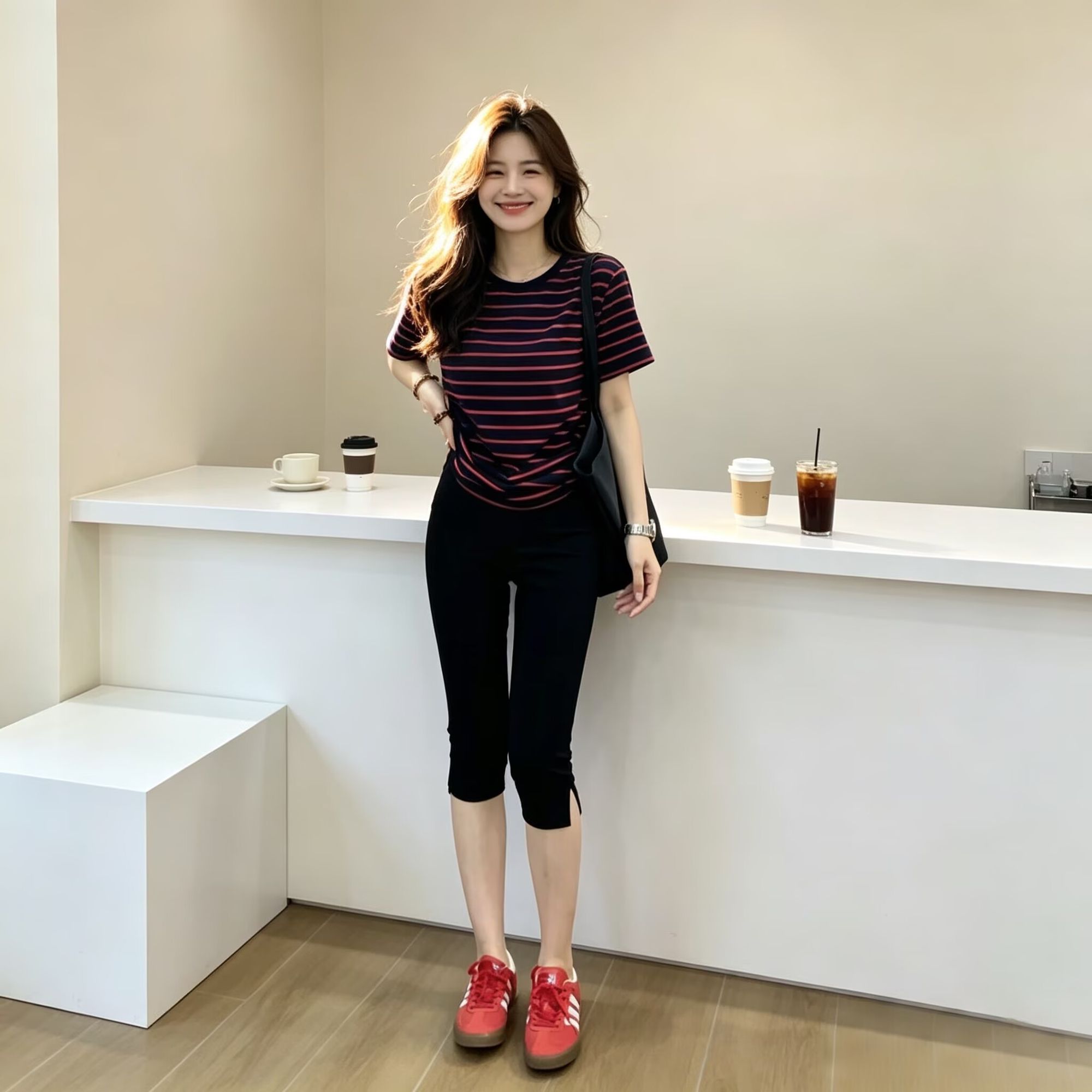 偏瘦身材专属窄版女裤 高腰修身小脚长裤垂感显腿直 细腿显瘦瘦人