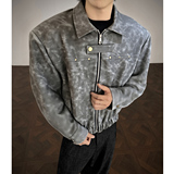 JK15新款短款解构小众外套男垫肩金属夹克皮衣韩版外套P118黑色，男装夹克，星座404A