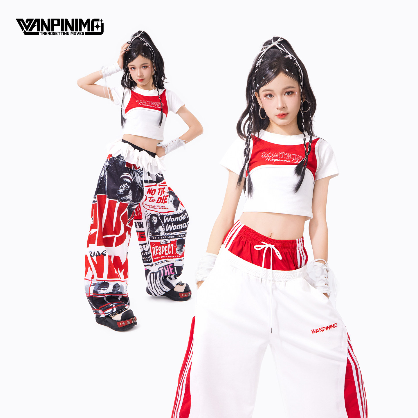顽皮尼莫女童爵士舞演出服潮酷图片