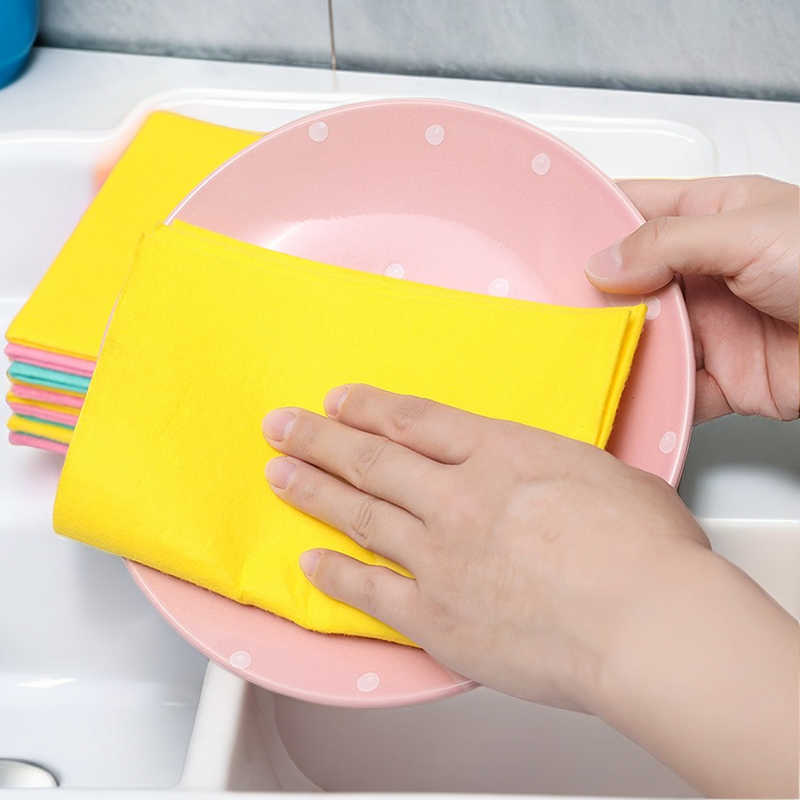 韩国厨房清洁布德国抹布吸水易清洗不易掉毛擦拭巾厨卫多用途抹布