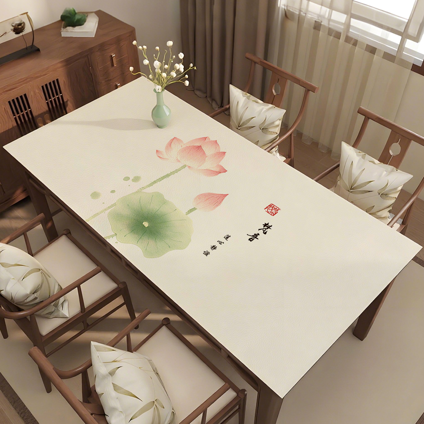 新中式防水防油免洗桌垫