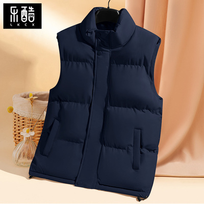 马甲男款冬季加棉加厚立领夹克男