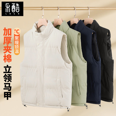 马甲男款冬季男士加厚立领夹克