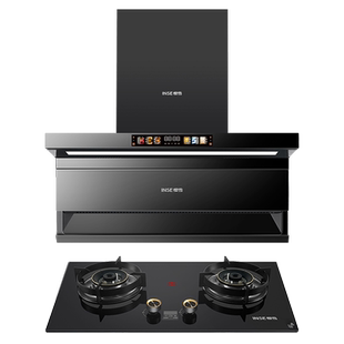 樱雪烟灶套装K2459变频联动顶侧双吸7字型抽吸油烟机燃气灶一套