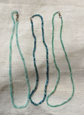 青岛饰品 OG Loc 一物一拍 天然石水晶项链介意杂质瑕疵慎拍哦