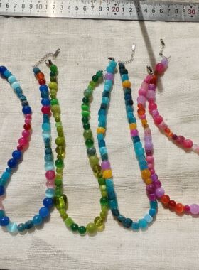 青岛饰品 OG Loc  天然优化水晶项链介意杂质瑕疵慎拍哦