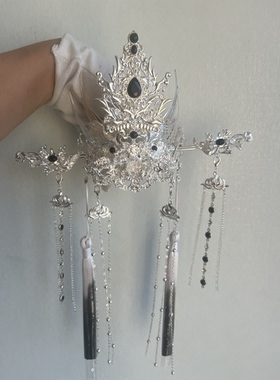 汉服二哈楚晚宁墨燃COS通用冠戚容男子发冠古风发饰仙尊仙侠发饰