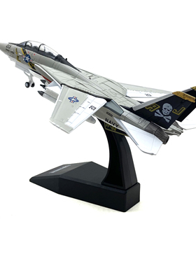 1:100 Nsmodel F-14 雄猫战斗机V84翅膀轮子可动仿真合金飞机模型