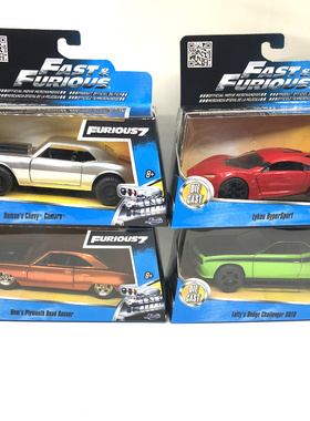 1:32 美国 jada fast furious 来肯 道奇挑战者 雪佛兰 合金车模