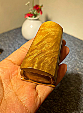 金丝楠木棺材工艺品桌面小摆件手把件盘玩见棺发财送同事领导老公