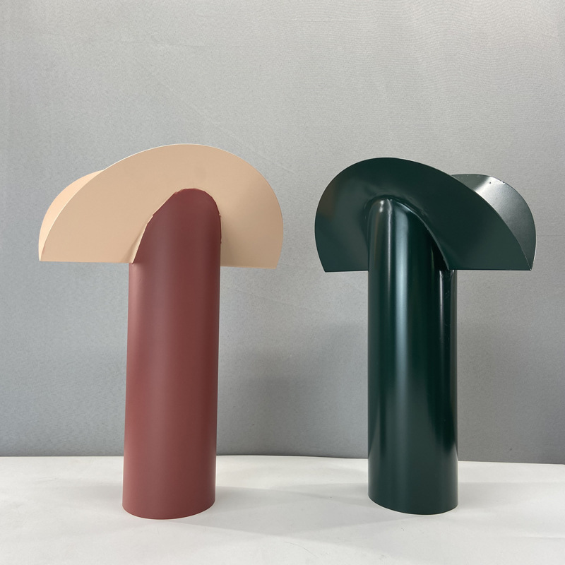 现代简约金属花瓶干花假花创意花