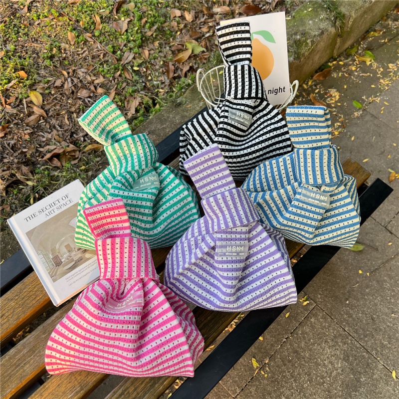 条纹小巧ins韩国东大门网红手提