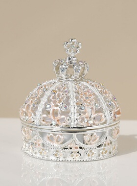 皇冠首饰盒结婚戒指盒对戒盒首饰盒珠宝盒情人节礼物珠宝店礼品