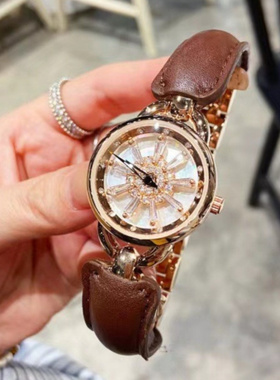 茵浪/INRA手表源头工厂爆款时来运转雪花女神防水腕表