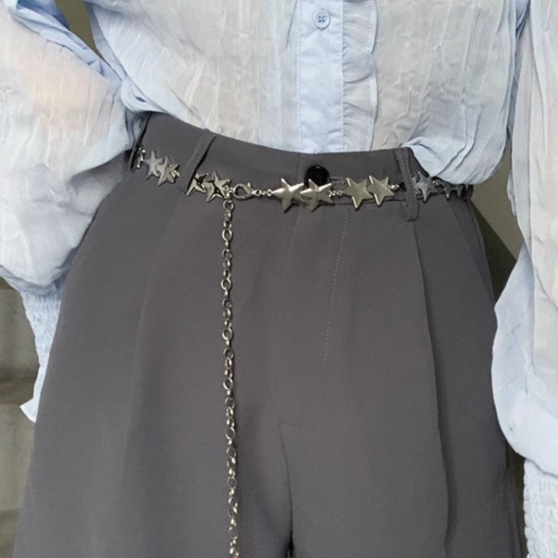 女士甜美新款百搭五角星装饰腰链