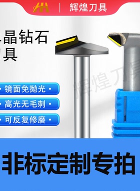 MCD单晶钻石高光刀镜面铣刀PCD金刚石刀具非标定制刀具