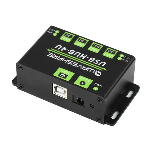 微雪 工业级路USB集线器 HUB转接器一拖口 电脑USB多接口扩展器