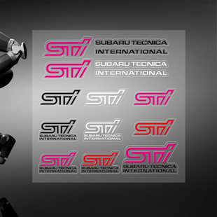 贴纸套装 批发 车适用斯巴鲁STI版 翼车身贴立体透明喷绘汽车改装