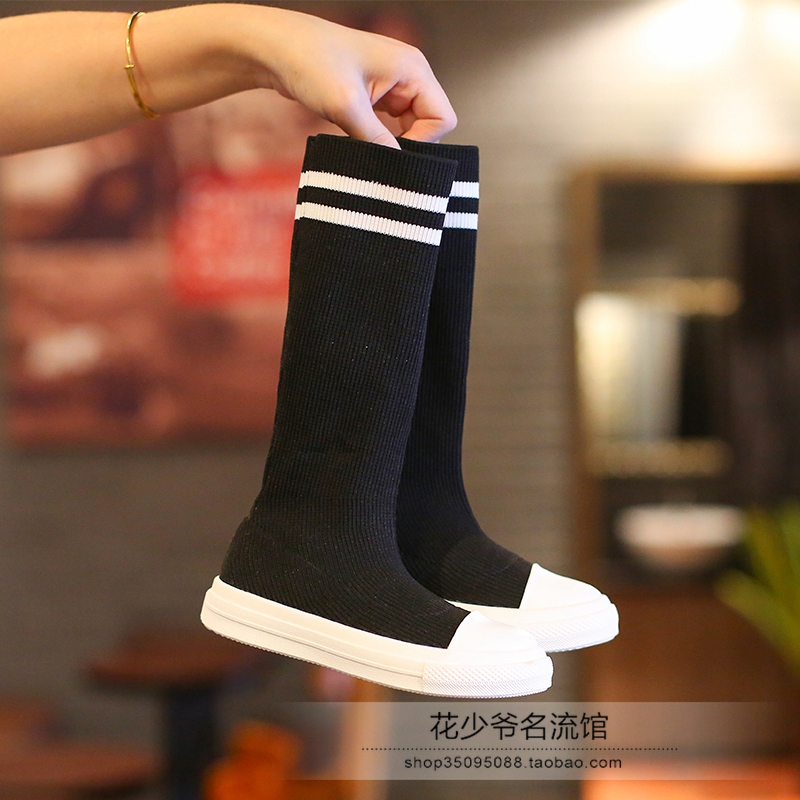袜子靴秋冬袜子靴儿童韩版